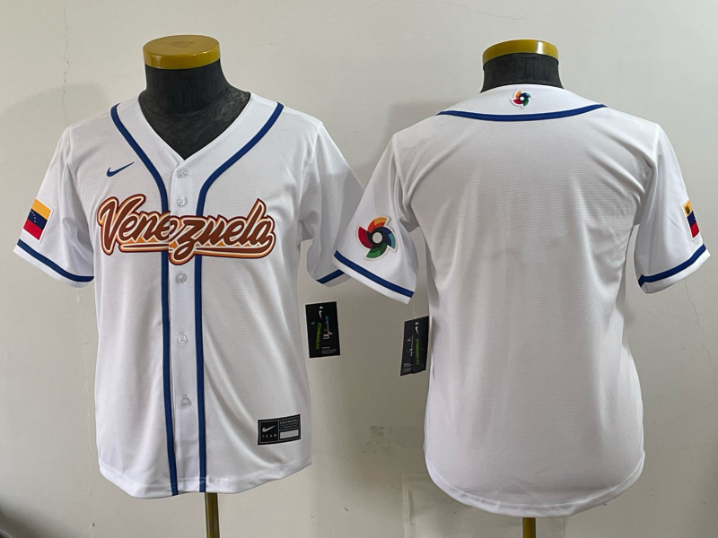 Youth 2026 World cup white MLB jersey 0561004